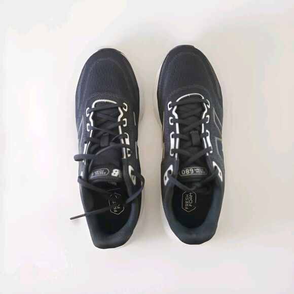 New Balance Fresh Foam 680 v8 Women 8.5 Wide Running Shoe Black Silver - Picture 6 of 16